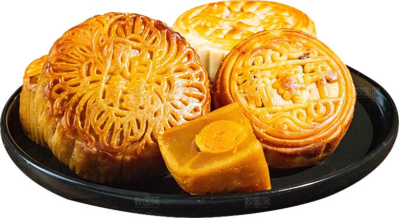 中秋节月饼元素素材设计