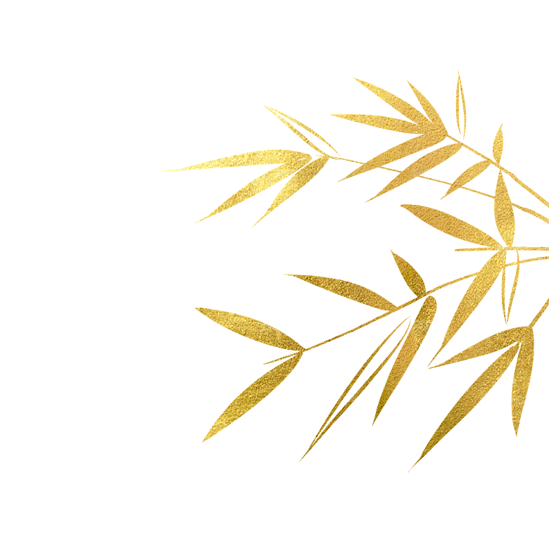 金色竹叶元素素材