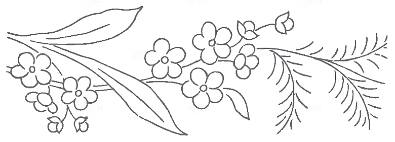 简约手绘鲜花花朵png素材