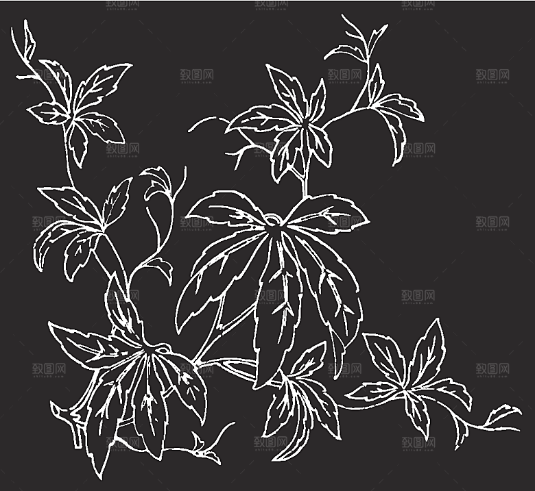 矢量鲜花花朵花卉创意底纹素材