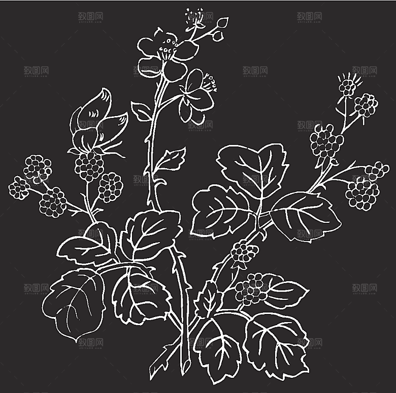 矢量鲜花花朵花卉创意底纹素材