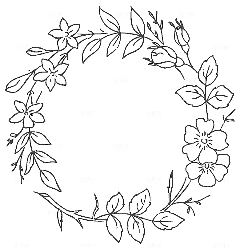 手绘鲜花花朵素材元素