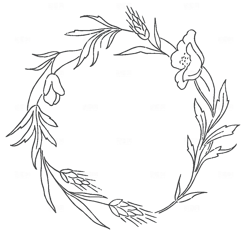 手绘鲜花花朵素材元素