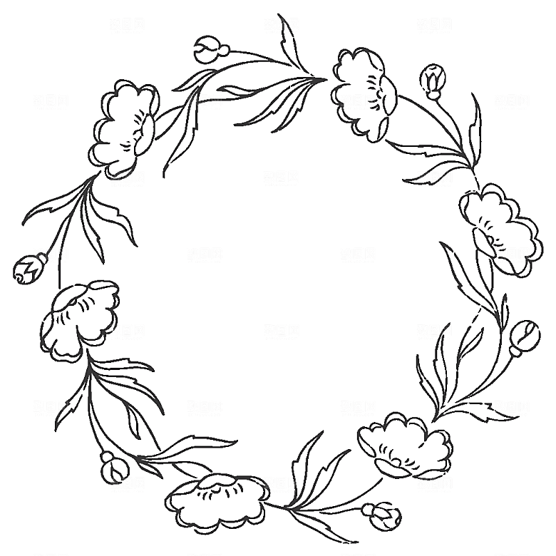 手绘鲜花花朵素材元素