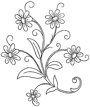 矢量手绘鲜花花朵素材