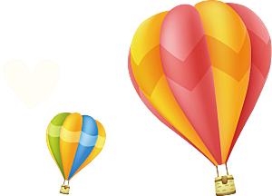 气球热气球设计素材元素