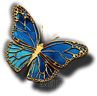 蝴蝶元素素材设计免抠