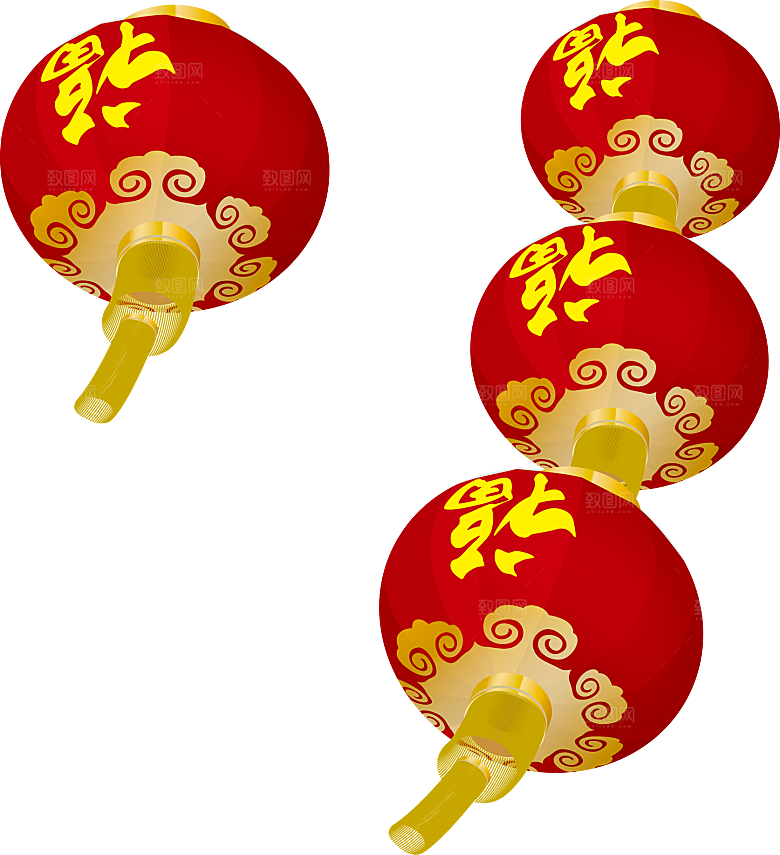 灯笼设计素材免抠元素