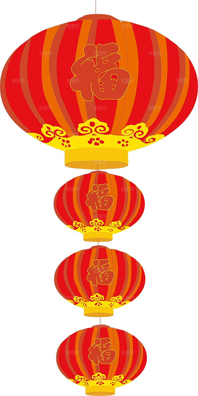 灯笼设计素材免抠元素