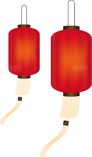 灯笼设计素材免抠元素