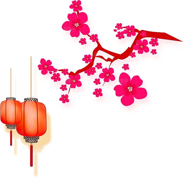 灯笼设计素材免抠元素