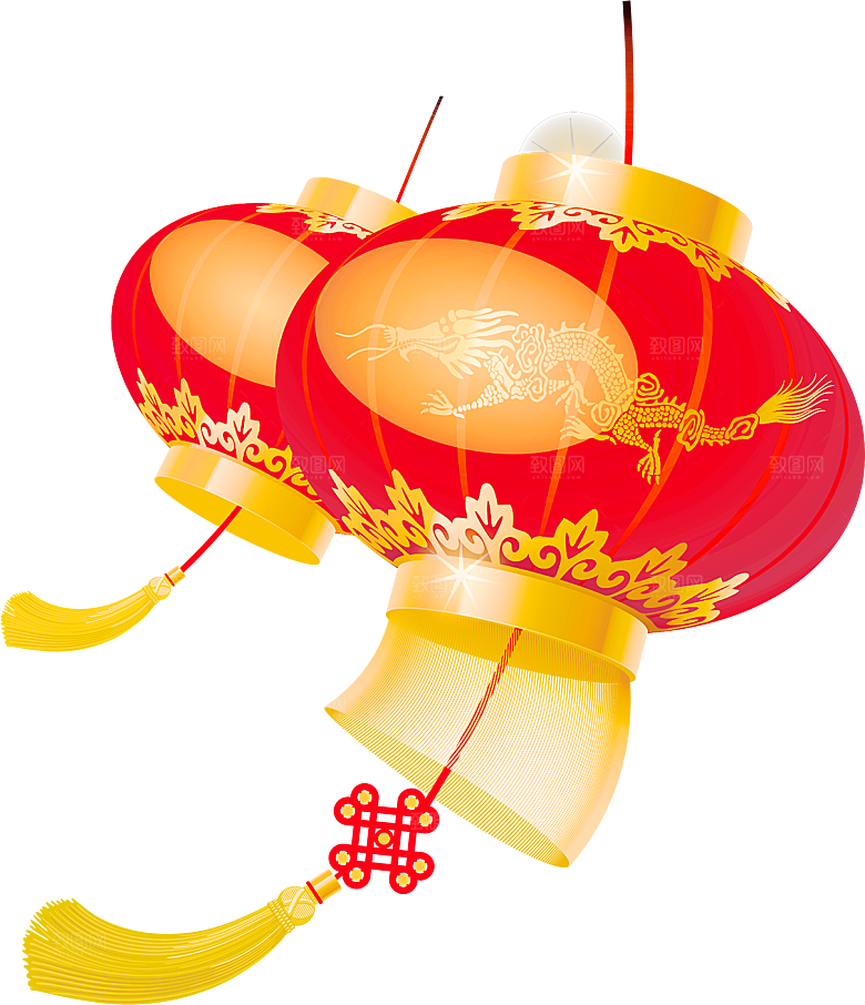 灯笼设计素材免抠元素