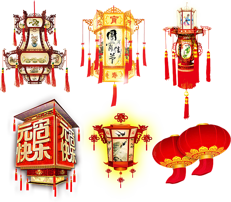 灯笼设计素材免抠