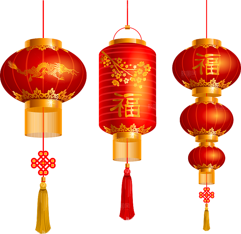 灯笼设计素材免抠元素