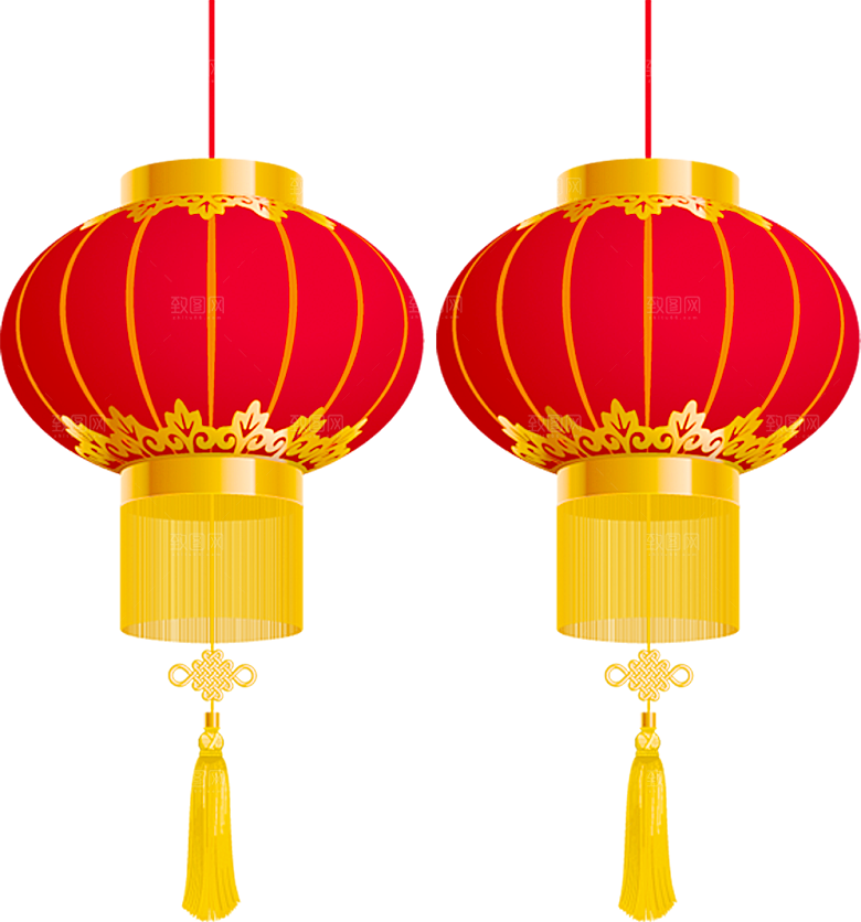 灯笼设计素材免抠元素