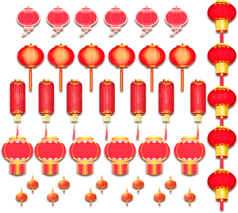 灯笼设计素材免抠