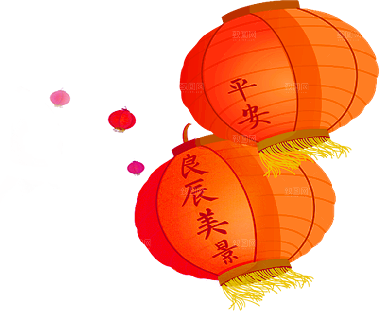 灯笼设计素材免抠元素