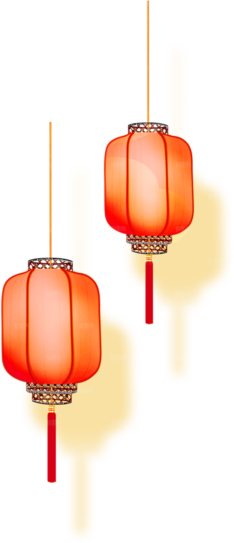 灯笼设计素材免抠元素
