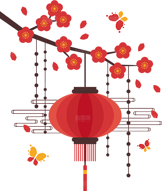 灯笼设计素材免抠元素