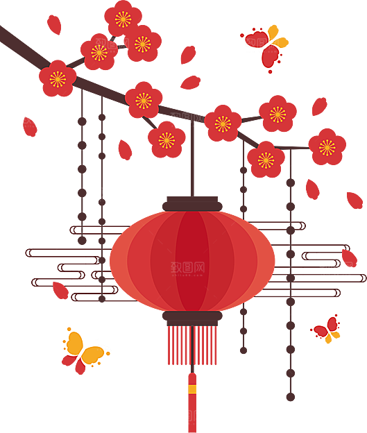 灯笼设计素材免抠元素