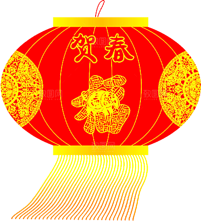 灯笼设计素材元素免抠