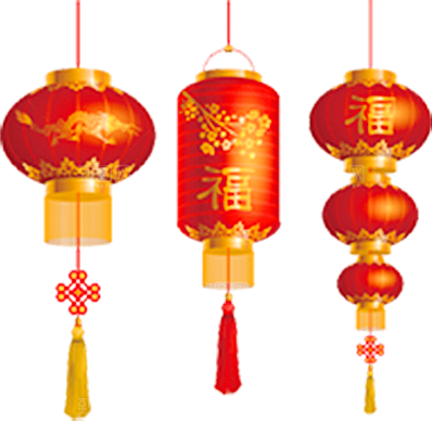 灯笼设计素材元素免抠