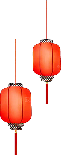 灯笼设计素材元素免抠