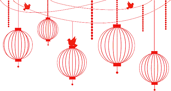 灯笼设计素材元素免抠