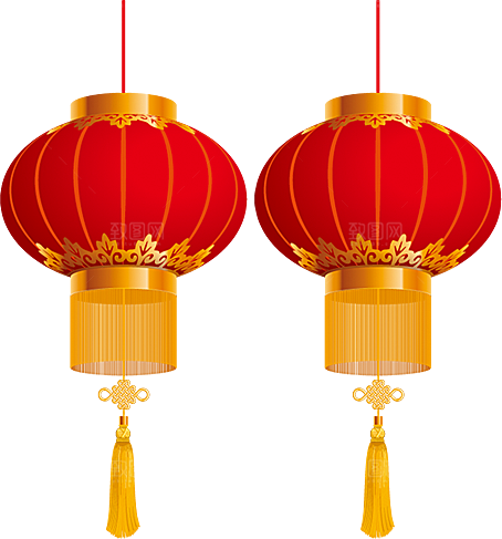 灯笼设计素材元素免抠