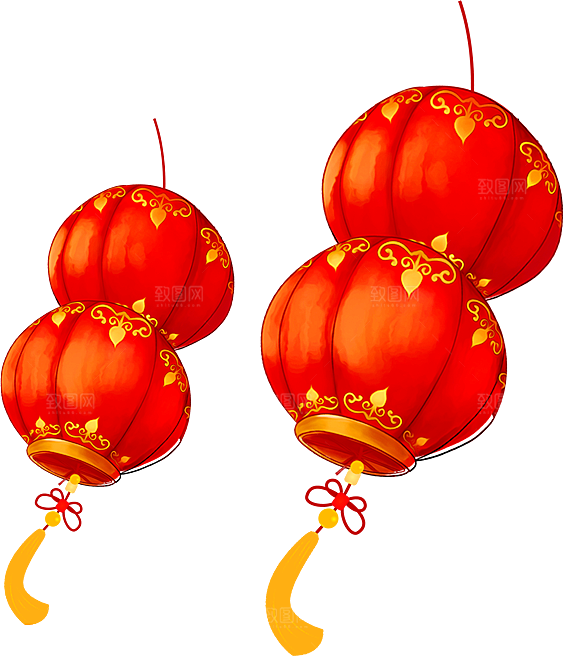 灯笼设计素材元素免抠