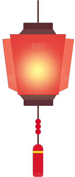 灯笼设计素材元素免抠
