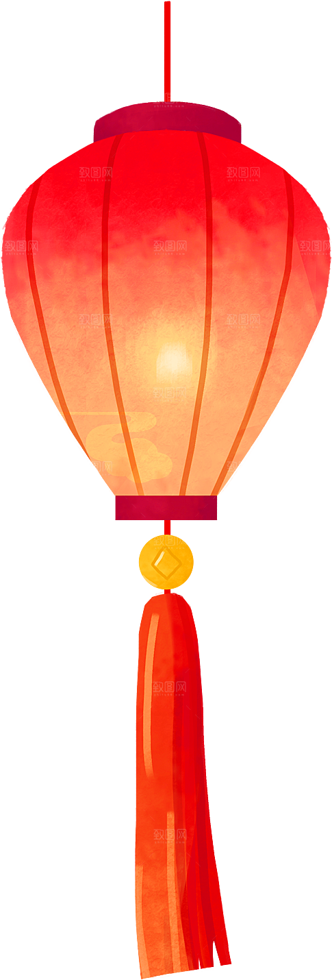 灯笼设计素材元素免抠