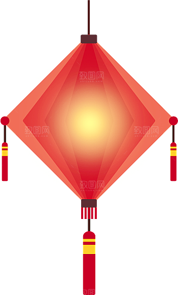 灯笼设计素材元素免抠