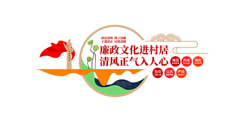 廉政文化墙 廉政建设 清廉文化