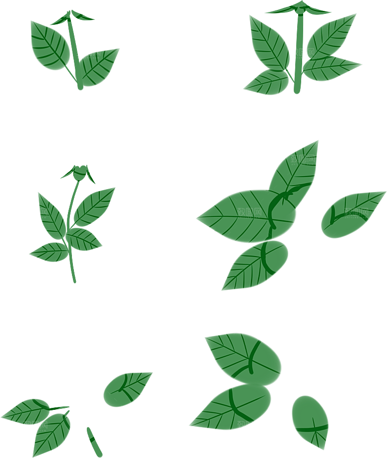 玫瑰花设计素材元素