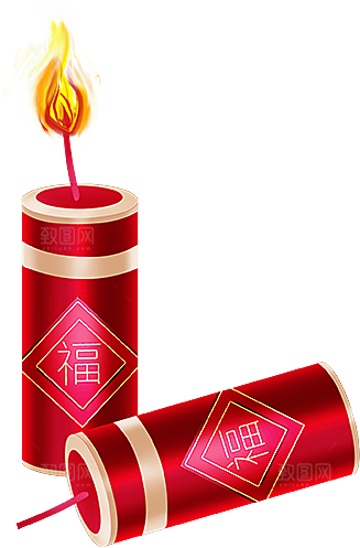 鞭炮元素设计素材