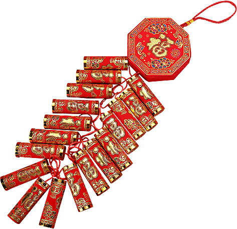 鞭炮元素素材设计免抠