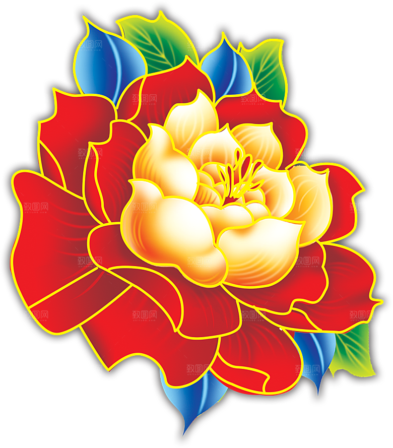 牡丹花免抠素材元素免抠