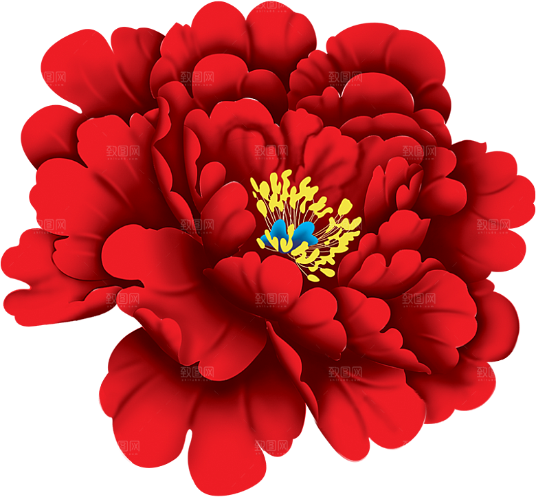 牡丹花免抠素材元素