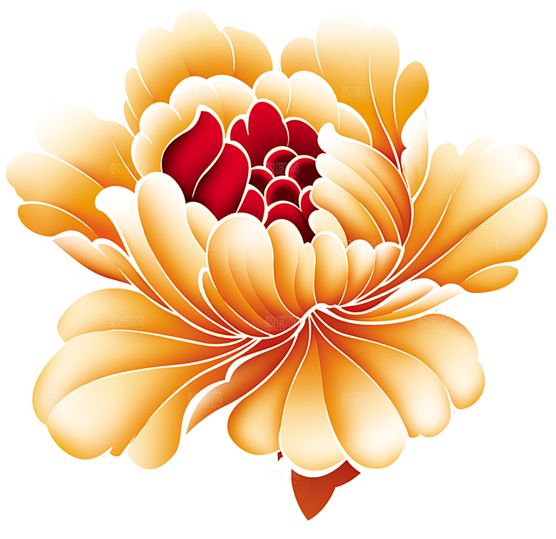 牡丹花免抠素材元素