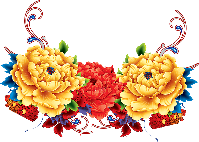 牡丹花免抠素材元素免抠