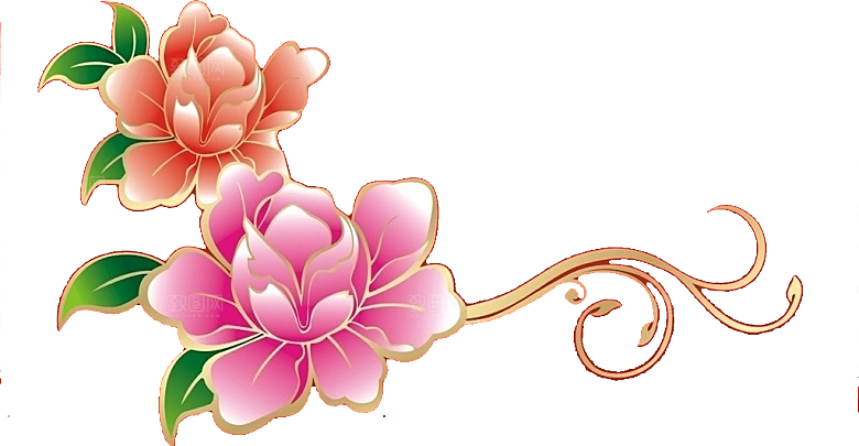 牡丹花免抠素材元素设计