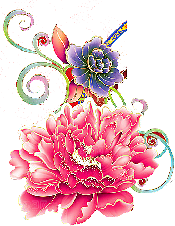 牡丹花设计素材元素