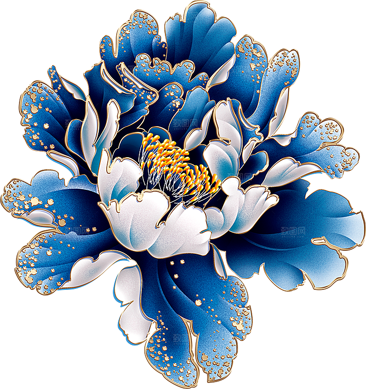 牡丹花设计素材元素