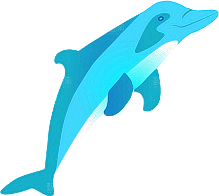 海豚元素素材设计免抠