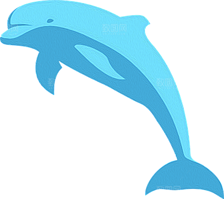 海豚元素素材设计免抠