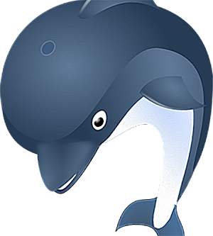 海豚元素素材设计