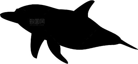海豚元素素材设计免抠