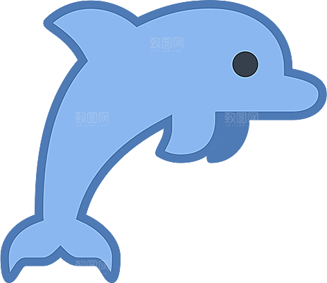 海豚元素素材免抠