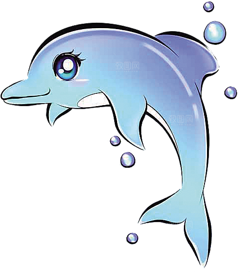 海豚元素素材免抠设计